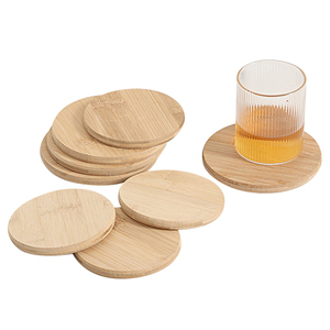 Vente en gros de sous-verres carrés en bois de style nordique porte-boisson à bière personnalisé design bambou noyer fabriqué en <span class=keywords><strong>silicone</strong></span> pierre liège matériau PC - Product Image 3