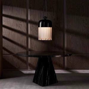 Designer-Inspired Frosted Black Glass Pendant Light Luxury Stylish for Living Room Study Bedroom-for Nordic & Chinese Style - Product Image 2