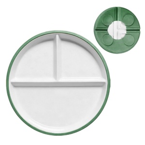 Plato de Silicona de Grado Alimenticio con Ventosa Redonda de 20 cm, Antideslizante y Anticolisión, para Bebés, para el Aprendizaje de la Autonomía en la Alimentación - Product Image 3