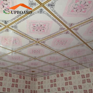 Plaque <span class=keywords><strong>de</strong></span> <span class=keywords><strong>plafond</strong></span> suspendu décorative en <span class=keywords><strong>PVC</strong></span> 60x60cm - Product Image 2