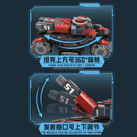 Nouveauté - JD023 Starcraft II Siege Tank - Blocs de construction - Jouets - Puzzle en plastique - MOC - Ensembles de blocs de construction créatifs pour enfants