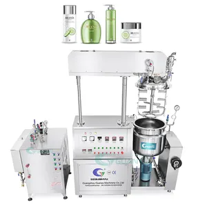 100l Steam Heating Cosmetic Manufacturing Production Line Vacuum Homogenizer Mixing Cream Machine Emulsifying Mixer