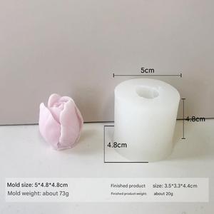 Precio de Fábrica al por Mayor: Moldes de Silicona 3D para Velas Aromáticas, Flores y Velas de Yeso/Hormigón, Herramientas para Pasteles - Product Image 3