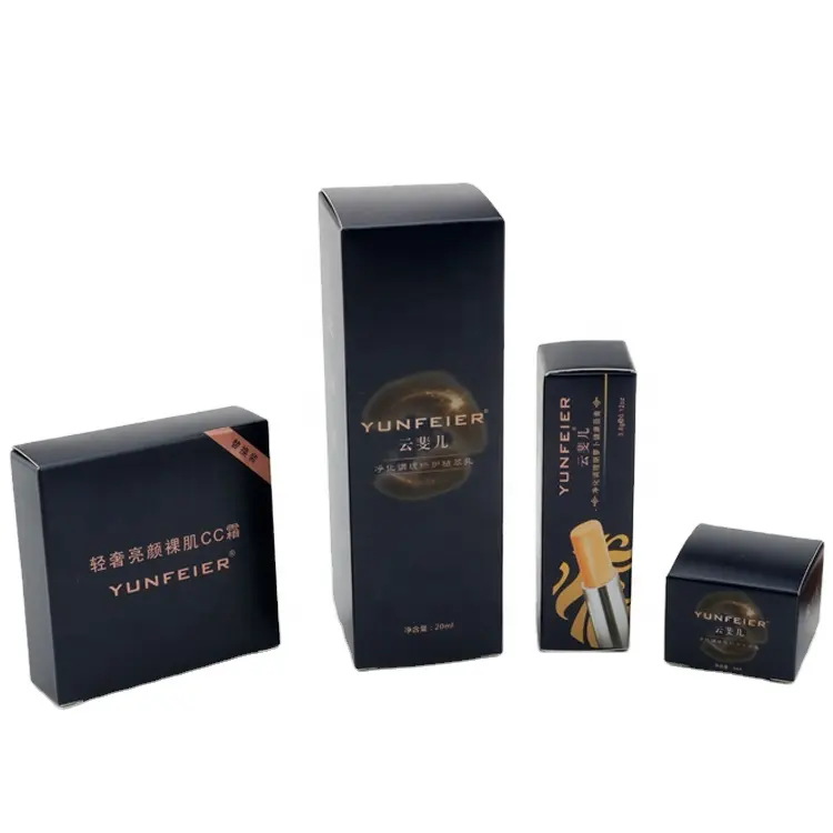 Блестящая цветная складная коробка, индивидуальная упаковка, Элегантная черная бумажная коробка на заказ с принтом логотипа