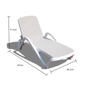Tumbona Plegable de Alta Calidad para Exteriores, Resistente al Agua, de Plástico, Moderna y Cómoda, para Hotel, Patio, Parque, Playa y Piscina - Product Image 6