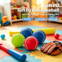 Balle anti-stress en mousse motif baseball, jouet souple à presser pour cadeaux de fête, décoration d'événements festifs, prise en charge des commandes en gros OEM ODM