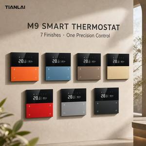 Thermostat intelligent Tuya Zigbee Tianlai M9-T avec écran tactile pour climatisation, chauffage au sol et ventilation, boîtier 86 pour la maison - Product Image 1