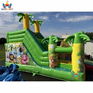 Castillo Inflable Comercial de PVC con Diseño de Animales de la Selva, 6x6x4m, Capacidad para 5-10 Personas, Diversión y Seguridad - Product Image 6