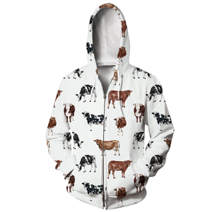 Nuova felpa con cappuccio personalizzabile con stampa leopardata occidentale con tasche Casual primavera e autunno abbigliamento sportivo - Product Image 6