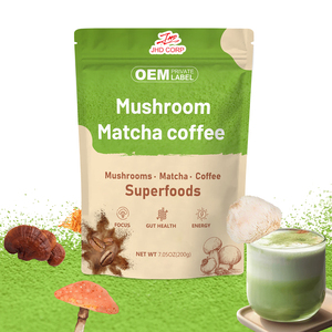Mélange de café instantané de qualité alimentaire OEM sous marque privée, enrichi en matcha, champignons <span class=keywords><strong>Lion</strong></span>'s Mane et Reishi - Product Image 2