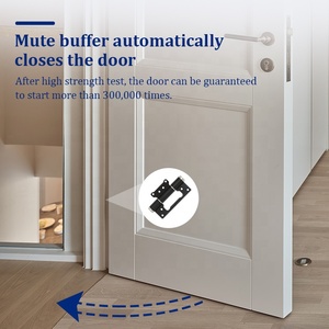 Bisagras para Puertas de Habitaciones de Hoteles y Apartamentos de Primera Calidad, Grosor de 3.5 mm, 1 Año de Garantía, Material de Aluminio Espacial, Bisagra Desplazada - Product Image 3
