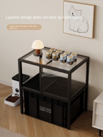Meuble de rangement moderne pour litière de chat, table d'appoint, abri pour animaux, support anti-éclaboussures de litière pour la décoration intérieure