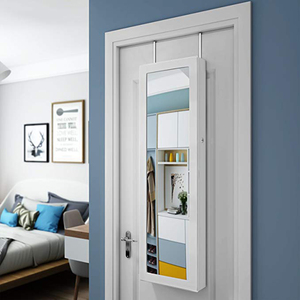 Moderno Armadio per <span class=keywords><strong>Gioielli</strong></span> in Legno con Specchi Illuminati a Tutta Altezza, Montaggio a Parete, <span class=keywords><strong>Specchio</strong></span> Decorativo per Casa - Product Image 2
