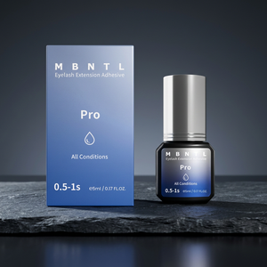 MBNTL Korean HQ Free Eyelash Extension Glue 5ml 99.8% Japan Monomer 0.5-1s Fast Drying Oil Proof Waterproof ISO22716 Certified - Product Image 1