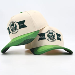 หมวกแก๊ปปักลายปักโลโก้แบบสั่งทำ หมวกกอล์ฟแบบ Snapback ทรง A หมวกกีฬาแบบมีโครงสร้าง หมวกเบสบอลสองสี - Product Image 1