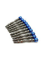 Jeu de embouts de tournevis à chocs PH2 65 mm en acier S2, embouts magnétiques à tige hexagonale 1/4 pour outils électriques