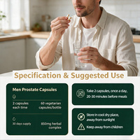 Capsules de soutien de la prostate OEM avec soins à base de plantes naturelles et suppléments de santé sous forme de capsules pour la vitalité masculine