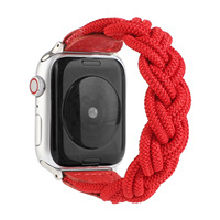 Bracelet de montre respirant personnalisé pour montre 38 mm/42 mm, bracelet de montre intelligent en tissu tissé de remplacement