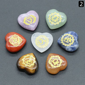 Juego de Piedras Preciosas de Cristal Natural en Forma de Corazón al por Mayor, Adorno para Decoración del Hogar, Regalo - Product Image 1