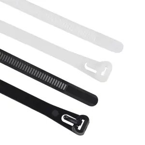 8*500mm White Loose Plastic Cable Ties The Nylon Cable Ties Can Be Reused