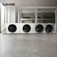 Évaporateur de chambre froide à dégivrage électrique, tube en cuivre, ailettes en aluminium, pour système de réfrigération de stockage frigorifique de fruits de mer et de poisson