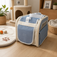 Sac de transport pour animaux de compagnie en maille respirante, pliable, pour chat et chien, sac de voyage portable à parois souples pour petits chiens et chats