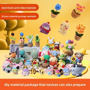 Kit de crochet <span class=keywords><strong>pour</strong></span> animaux DIY, idéal <span class=keywords><strong>pour</strong></span> les débutants, kit de fabrication de poupées mignonnes faites à la main, kit de couture et de tissage, jouet parfait <span class=keywords><strong>pour</strong></span> les enfants - Product Image 6