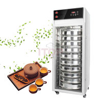 Commerciële Ss Fruit Vlees Droger Dehydrator 36L Voedsel Drogen Machine Mobiele Voedsel Vlees Vis Kruid Maïs Pinda Droger Machine