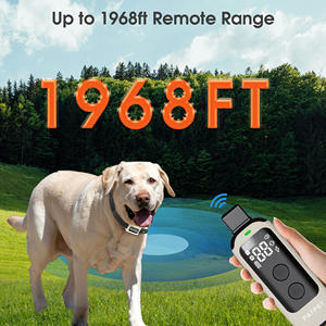 1968FT 충전식 방수 개 목걸이 원격 제어 전기 훈련 껍질 칼라 특징 경고음 진동 충격 패션 - Product Image 3