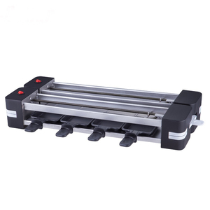Grill <span class=keywords><strong>Raclette</strong></span> Portable <span class=keywords><strong>Pliable</strong></span> 1200W Surface Antiadhésive PFA Sans Fumée Contrôle de la Température Détachable Utilisation Ménagère pour 8 Personnes - Product Image 5