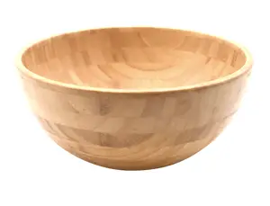 Bamboo Wood Salad Bowls Set Small Size Easy To Care Wood Bowl For Dinnerware Mixing Food Bowl