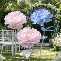 Y-072 Fleurs artificielles géantes haut de gamme élégantes faites à la main, sur pied, pour la décoration d'événements et de fêtes de mariage, surdimensionnées pour les mariages et les réceptions