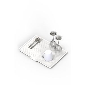 ชั้นวางจานกันลื่นสำหรับห้องครัว ชั้นวางพลาสติกทรงสี่เหลี่ยมขนาดใหญ่สำหรับเก็บชามและอุปกรณ์ครัว - Product Image 2