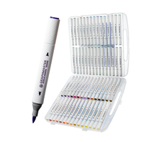 Stylo marqueur acrylique STA 60 couleurs marqueurs de peinture acrylique stylos de couleur non toxiques pointe de brosse douce ensemble de stylos marqueurs d'art permanents