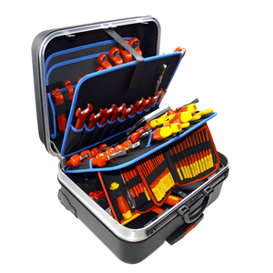 99LB106 Ensemble d'outils isolés VDE 116 pièces 1000V, valise à roulettes ABS <span class=keywords><strong>de</strong></span> 36L, kit d'outils isolés pour électricien - Product Image 6