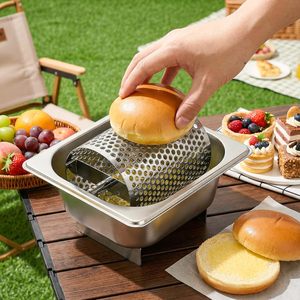 Rouleau à beurre en acier inoxydable avec support, qualité alimentaire, pour une application uniforme sur le pain et les burgers, idéal pour le barbecue et la grillade, compatible lave-vaisselle - Product Image 6
