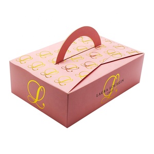 Caixa de bolo com logotipo personalizado, caixa de bolo de 2 andares rosa 4 6 <span class=keywords><strong>8</strong></span> 10 polegadas - Product Image 4