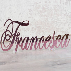 Panneau personnalisé avec nom, plusieurs polices, miroir acrylique, panneau d'entreprise, logo <span class=keywords><strong>de</strong></span> réception, <span class=keywords><strong>lettres</strong></span> acryliques 3D personnalisées, panneau <span class=keywords><strong>de</strong></span> nom pour crèche - Product Image 5
