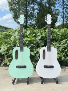 <span class=keywords><strong>Chitarra</strong></span> Acustica Marca Aiersi, Misura 38, Economica per Studenti e Principianti, Finitura <span class=keywords><strong>Satinata</strong></span> Colorata - Product Image 4