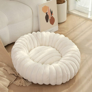 Nouveau lit rond vertical en peluche pour animaux de compagnie, doux et confortable, en forme de beignet, lavable, pour chiens et chats, coussin chaud pour animaux – Vente chaude - Product Image 6