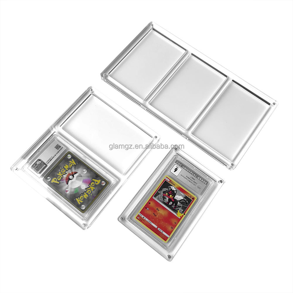 35pt Acrylic Graded Pokemon Card Slab Case - Durable Display Protector for CGC/CSG Cards, Eco-Friendly Design, MOQ 100pcs 35pt Acrylic Graded Pokemon Card Slab Case - Durable Display Protector for CGC/CSG Cards, Eco-Friendly Design, MOQ 100pcs