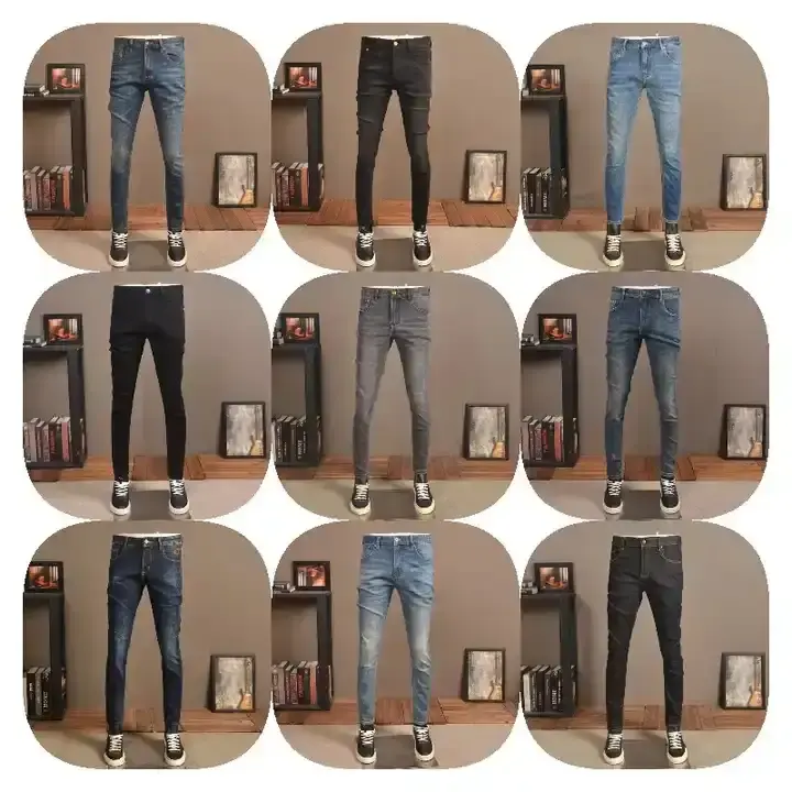 Джинсы бойфренда с вышивкой в стиле хип-хоп свободные широкие джинсовые брюки мужские уличные джинсы