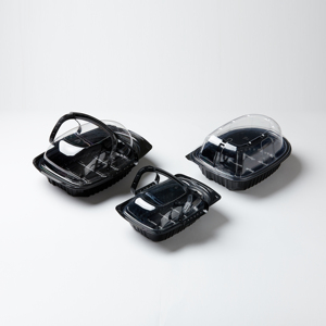 Boîtes de transport pour poulet rôti en plastique de haute qualité, écologiques et recyclables, pour la livraison de repas - Product Image 2