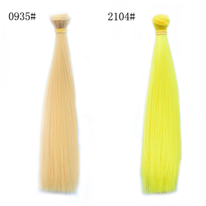 Nhà Máy Nhà Sản Xuất Búp Bê DIY Thẳng Tổng Hợp Sợi Ngang Tóc Dài Nhiệt Độ Cao Sợi Tự Làm BJD SD Búp Bê Tóc Tóc Giả - Product Image 3