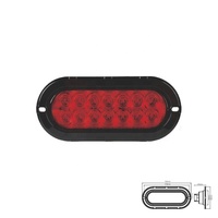 NICAR Großhandel Auto-Außenbeleuchtung ABS LED Seitenmarkierungsleuchten 6 Zoll Ovale LKW-Warnleuchte Rückleuchte DC12V-24V IP65 Wasserdicht