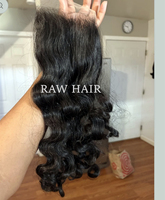 Extensions de cheveux humains Remy 12A vietnamiens, double trame, double tirage, ondulés, avec dentelle HD, 100% vierges, cuticules alignées, économiques