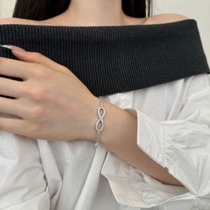 Dylam Stylish Women Bangles <b>Bracelets</b> Tarnish Free 925 Sterling Silver 5A Cubic Zirconia <b>Infinity</b> Symbol Jewelry <b>Bracelets</b> - Product Image 2