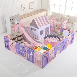 Parque Infantil Plegable para Bebés, Barrera <span class=keywords><strong>de</strong></span> Seguridad Completa para Bebés, <span class=keywords><strong>Corrales</strong></span> Morados para Bebés, Parque <span class=keywords><strong>de</strong></span> Juegos <span class=keywords><strong>de</strong></span> Seguridad para Niños - Product Image 1