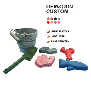 Bpa-Vrije Unisex Siliconen Zand Emmer Buiten Educatief Knuffel Voor Strand-En Zandspellen Leuk Speelgoed Voor Kinderen - Product Image 1