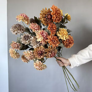 人造五头向日葵 - 长64厘米，适合家居装饰、婚礼和婚礼中心装饰 - Product Image 3